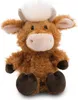 A stuffed toy cow sitting on a white background. Náhľad obrázku produktu