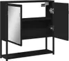 vidaXL Szafka łazienkowa z lustrem czarna 60x16x60 cm Podgląd zdjęcia produktu 5
