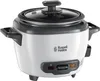 A front-facing studio shot of a white Russell Hobbs rice cooker. Náhľad obrázku produktu