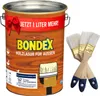 BONDEX Holzschutzlasur kiefer 5L Holz Lasur Schutz + Pinsel Produktbild-Vorschau 1