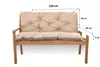 Coussin de banc de jardin 120x60x50cm beige | Coussins pour Voir les images du produit 4