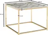 Couchtisch FineBuy Sofatisch Marmor Optik 60x60x45 cm Produktbild-Vorschau 3