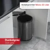 HAILO 3520071 AS Mono 20 dunkelgrau/schwarz Abfallsorter 20 Produktbild-Vorschau 16