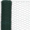 vidaXL Drahtzaun Stahl mit PVC-Beschichtung 25x1,5 m Grün Produktbild-Vorschau 2