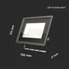 A product shot of an LED floodlight with dimensions indicated. Náhled obrázku produktu
