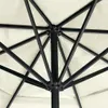 Ombrellone con asta in alluminio 600 cm bianco sabbia Anteprima dell’immagine prodotto 6