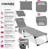 tectake® Hliníkové lehátko Lorella s polstrováním, Náhled obrázku produktu 3