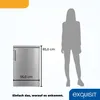 Exquisit Kühlschrank KS16-4-HE-040E inoxlook | Nutzinhalt: Produktbild-Vorschau 6
