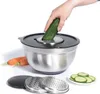 Excellent Houseware 4tlg Rührschüssel mit Reibeaufsätzen Produktbild-Vorschau 1