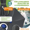 KESSER® Ampelschirm Alu Sonnenschirm mit LED Solar Inkl. Produktbild-Vorschau 3