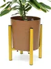 DanDiBo Verstellbarer Pflanzenständer Gold Metall 30 cm Produktbild-Vorschau 4