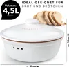Römertopf Brottopf Rund Ø 30cm - Brotkasten Weiß aus Produktbild-Vorschau 4