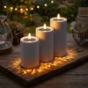 Solar LED Stumpenkerzen mit Flammen Effekt 3er Set - 15 / Produktbild-Vorschau 1