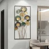 tableau mural 3D "Feuilles" en métal doré / anthracite / Voir les images du produit 4