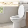 Toilettendeckel Universalgröße Klodeckel Weiß Klobrille O Produktbild-Vorschau 3