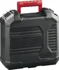 A black tool case with a red handle, featuring the brand name 'PARKSIDE' embossed on the front. Produktbild-Vorschau