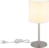 LED Tischleuchte, Textil, weiß, Metall, H 40 cm Produktbild-Vorschau 5