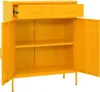 vidaXL Lagerschrank Senfgelb 80x35x101,5 cm Stahl Produktbild-Vorschau 4