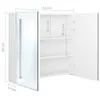 vidaXL Armoire à miroir LED pour salle de bain blanc Voir les images du produit 9