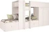 Lit superposé blanc avec armoire et tiroirs 1277 Voir les images du produit 1