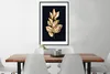MuchoWow® MuchoWow® Gerahmtes Poster Blätter - Gold - Luxus Produktbild-Vorschau 3