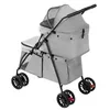 Hundewagen Faltbar,Hundebuggy für 2 Hunde,Oxford & Metall, Produktbild-Vorschau 6