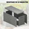 Outsunny Gartenbox 227 Liter Wasserdicht Abschließbar Produktbild-Vorschau 7
