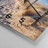 Wanduhr - Quadrat - Glasuhr - Meer Strand Düne - 40x40cm - Produktbild-Vorschau 5