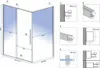 Cabina Doccia Rea Solar Black 90X120 Anteprima dell’immagine prodotto 7