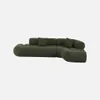 sweeek - Organisches 3-Sitzer-Ecksofa mit strukturiertem Produktbild-Vorschau 2