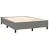 vidaXL Boxspringbett mit Matratze & LED Dunkelgrau 140x200 Produktbild-Vorschau 6