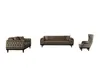 Couchgarnitur Couch set DRAGON,  3+2+1 / Farbe: Braun Produktbild-Vorschau 3
