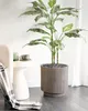 BELIANI Blumentopf Taupe Ton und Glasfaser Rund ⌀ 37 cm mit Produktbild-Vorschau 2