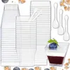 Dessertbecher 60 ml 50 Stück Mit Löffeln Transparent Produktbild-Vorschau 1