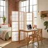 6-delig roomdivider, Shoji-scherm, naturel Productafbeelding-voorbeeld 12
