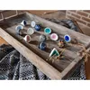 Clayre & Eef Türknauf 4 cm Weiß Goldfarbig Keramik Produktbild-Vorschau 3