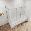 A modern bathroom with a bathtub and a glass shower screen. Produktbild-Vorschau