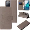 A collage of images showing a flip phone case with a floral design, including close-ups and different angles. Produktbild-Vorschau