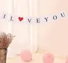 Girlanda baner i love you czerwone serce walentynki Podgląd zdjęcia produktu 4