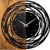 Opviq, Wooden- TNL1139, Leichte,Walnuss, Wanduhren, 58 x 3 Produktbild-Vorschau 4