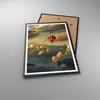 Gerahmtes Poster - Schwarzer Rahmen - Wolken Ballon Flug - Produktbild-Vorschau 3