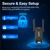 WLAN Stick WiFi 7 BE6500 – Tri-Band mit USB 3.0, WPA3 & Produktbild-Vorschau 6