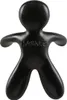 A black, stylized human-shaped car air freshener with 'Mr&Mrs S' embossed on the chest. Produktbild-Vorschau