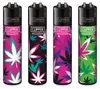 Zestaw 4 zapalniczek Clipper®: Pink Leaves #3 Podgląd zdjęcia produktu 1