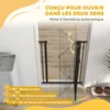 PawHut Barrière de sécurité animaux de 104H cm avec porte Voir les images du produit 4