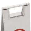 The Living Store Klappbares Parkschild Edelstahl Produktbild-Vorschau 4