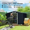 Outsunny prístrešok na náradie Záhradný prístrešok uhľovo Náhľad obrázku produktu 4
