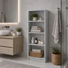 SELO Bibliothèque moderne 50 x 31 x 148 cm – Gris cendré – Voir les images du produit 3