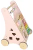 Trotteur en bois pour bébé avec abacus, rose Voir les images du produit 15