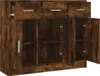 vidaXL Příborník Kouřový dub 91x28x75 cm Dřevěná konstrukce Náhled obrázku produktu 6